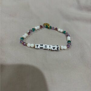 Colorful Beaded 'Thrive' Bracelet
